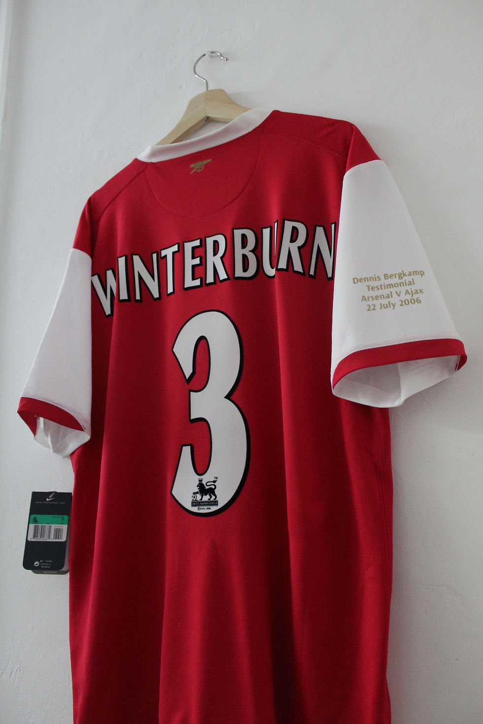 Thumbnail: 2006 Nigel Winterburn DB10 Testimonial Shirt (XL) *BNWT*