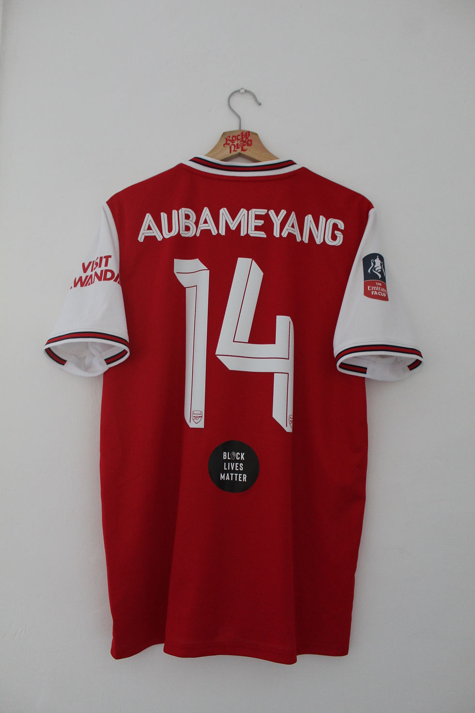 Thumbnail: 2019-20 Pierre Aubameyang FA Cup Semi-Finals Home Shirt (L) *Mint*