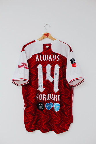 2020 Always Forward FA Cup Finals Arsenal Home Shirt | rockynico