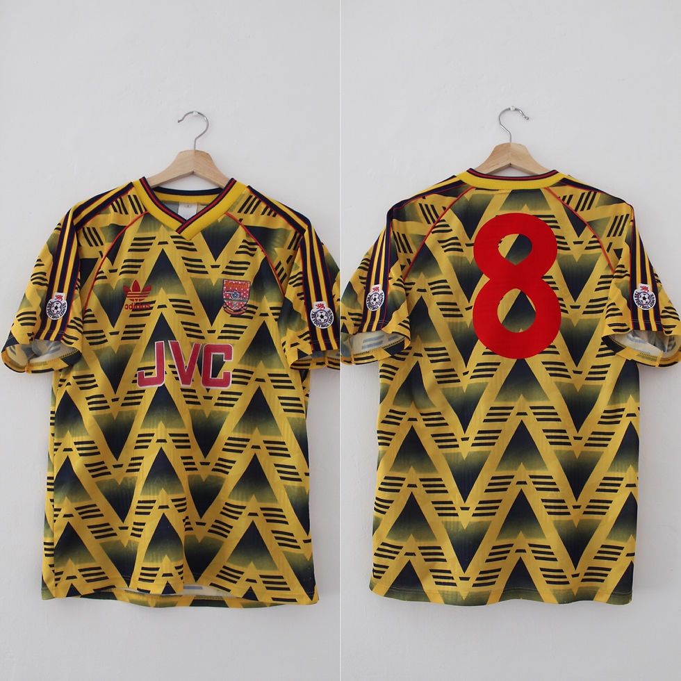1991-93 Ian Wright ‘Bruised Banana’ Arsenal Away Shirt (M) *