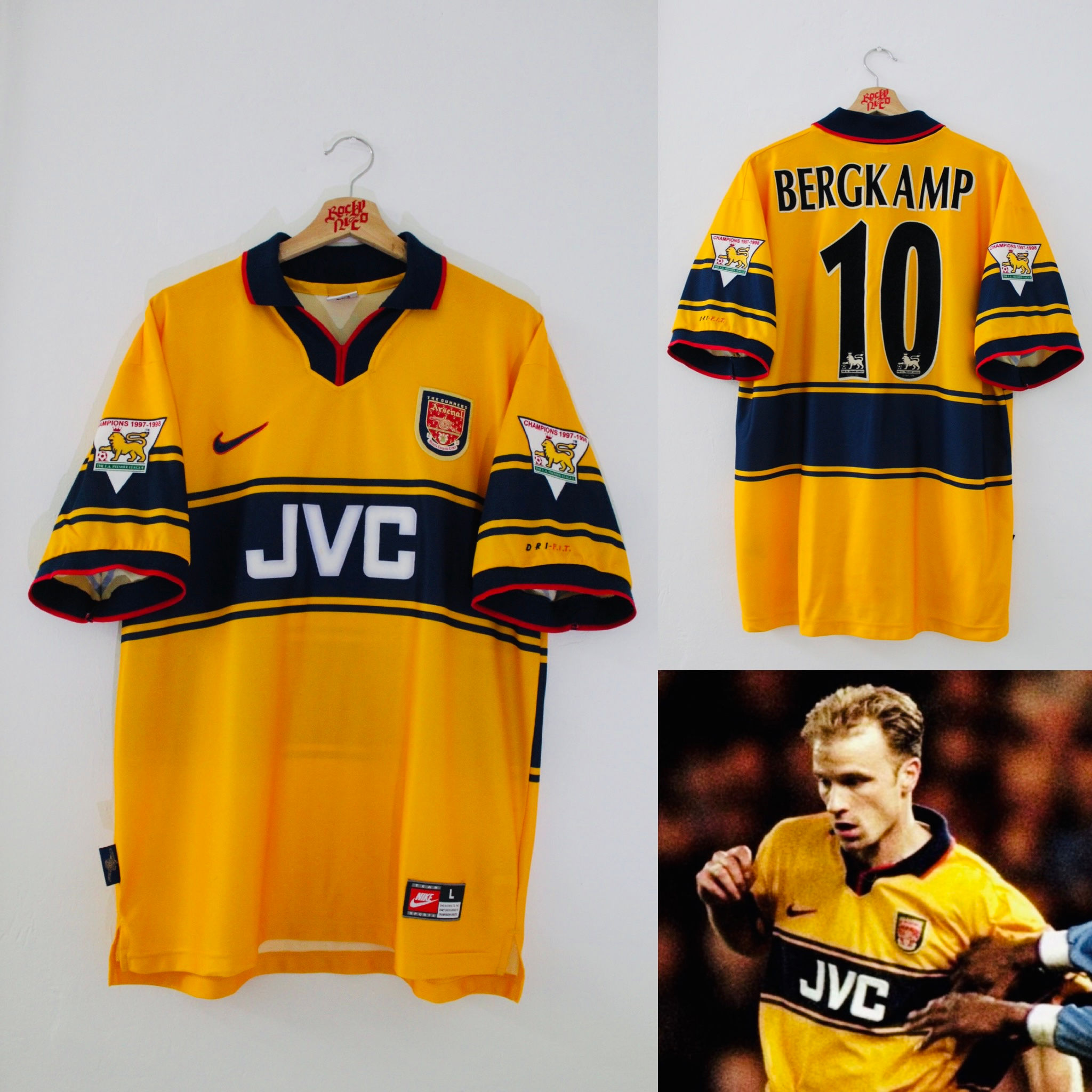 1998-99 Dennis Bergkamp Away Shirt 