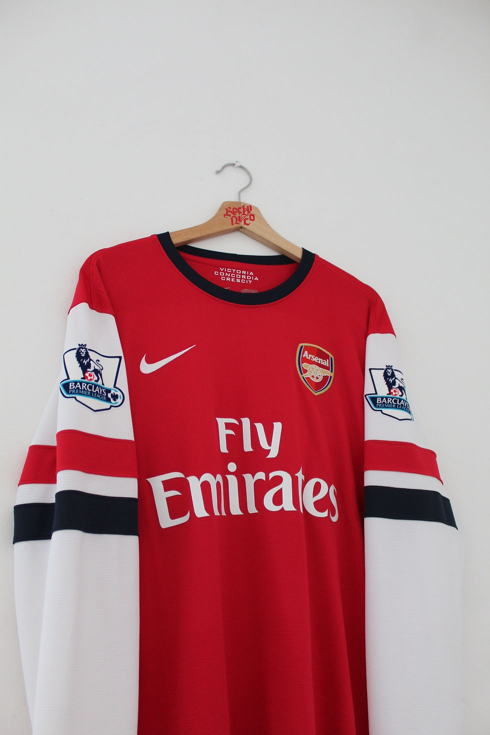 Thumbnail: 2012-14 Mikel Arteta Long Sleeves Home Shirt (L) *Mint*