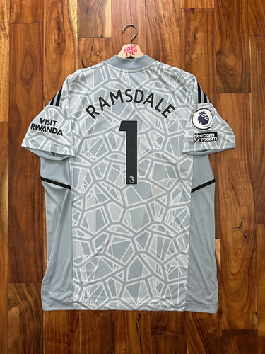 2022-23 Aaron Ramsdale Grey Authentic GK Shirt (L) | rockynico