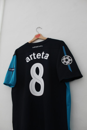 2011-12 Mikel Arteta Arsenal UCL Away Shirt (L) *Excellent