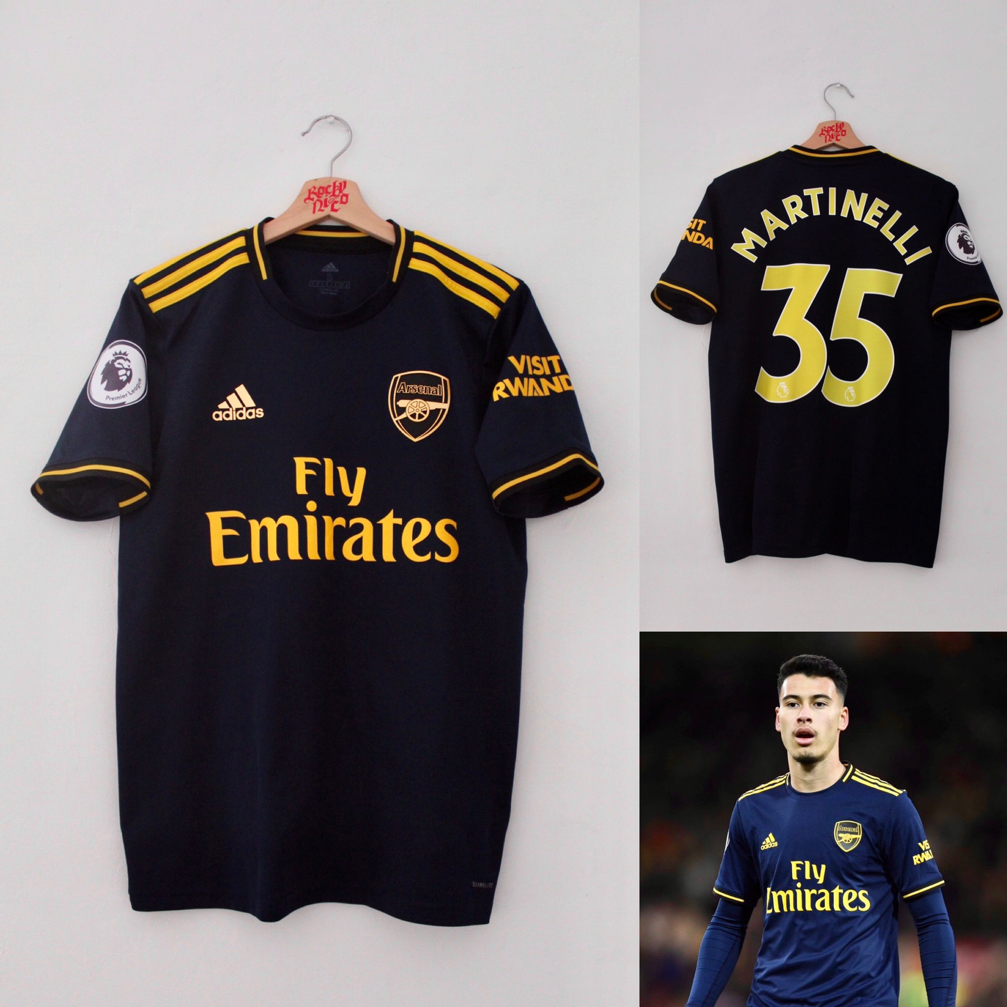 2019-20 Gabriel Martinelli Third Shirt (S) *Very Good*