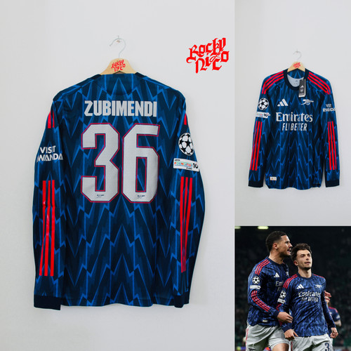 2025-26 Martin Zubimendi Authentic UCL Long Sleeve Shirt (M) *BNWT
