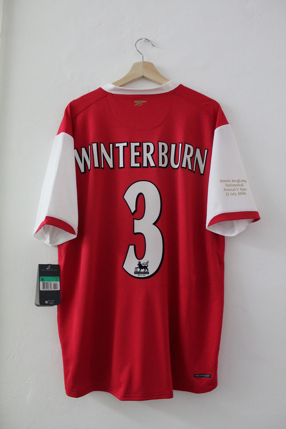 Thumbnail: 2006 Nigel Winterburn DB10 Testimonial Shirt (XL) *BNWT*