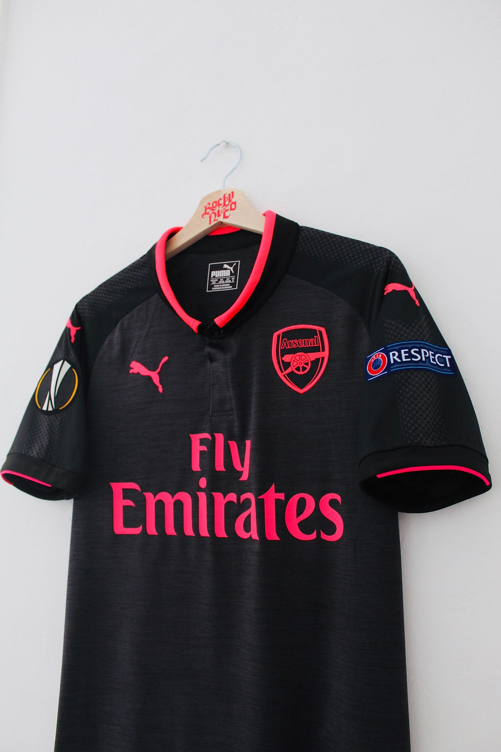 Thumbnail: 2017-18 Alex Lacazette Europa League Third Shirt (S) *Mint*