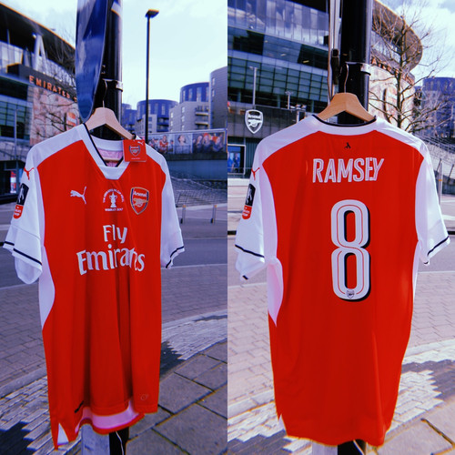 2017 Aaron Ramsey FA Cup Finals Arsenal Home Shirt BNWT (L