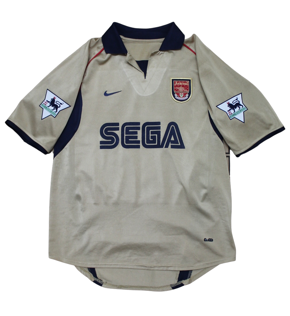 Thumbnail: 2001-02 Dennis Bergkamp Arsenal Away Shirt (M) 