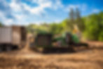 bandit 3590 tracked whole tree chipper chipping logs