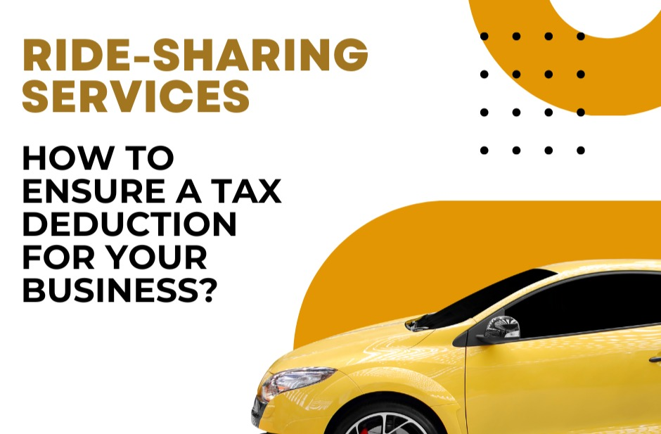 Ride sharing services tax deduction for your business.