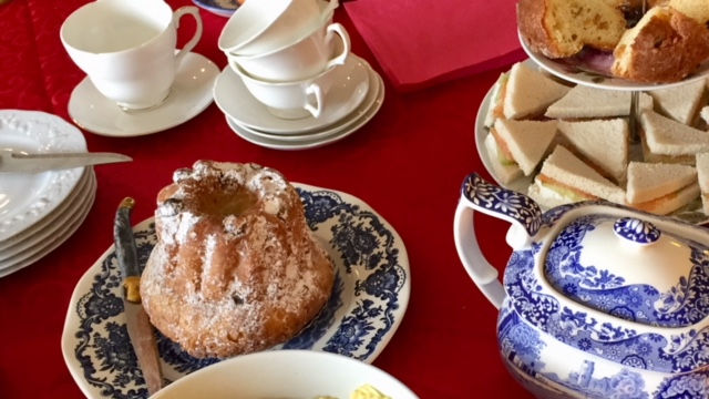 afternoon tea with a kougloff from Vandermeert Paris