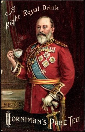 Le roi Edouard VII, publicité de Künstler Ak, 1910