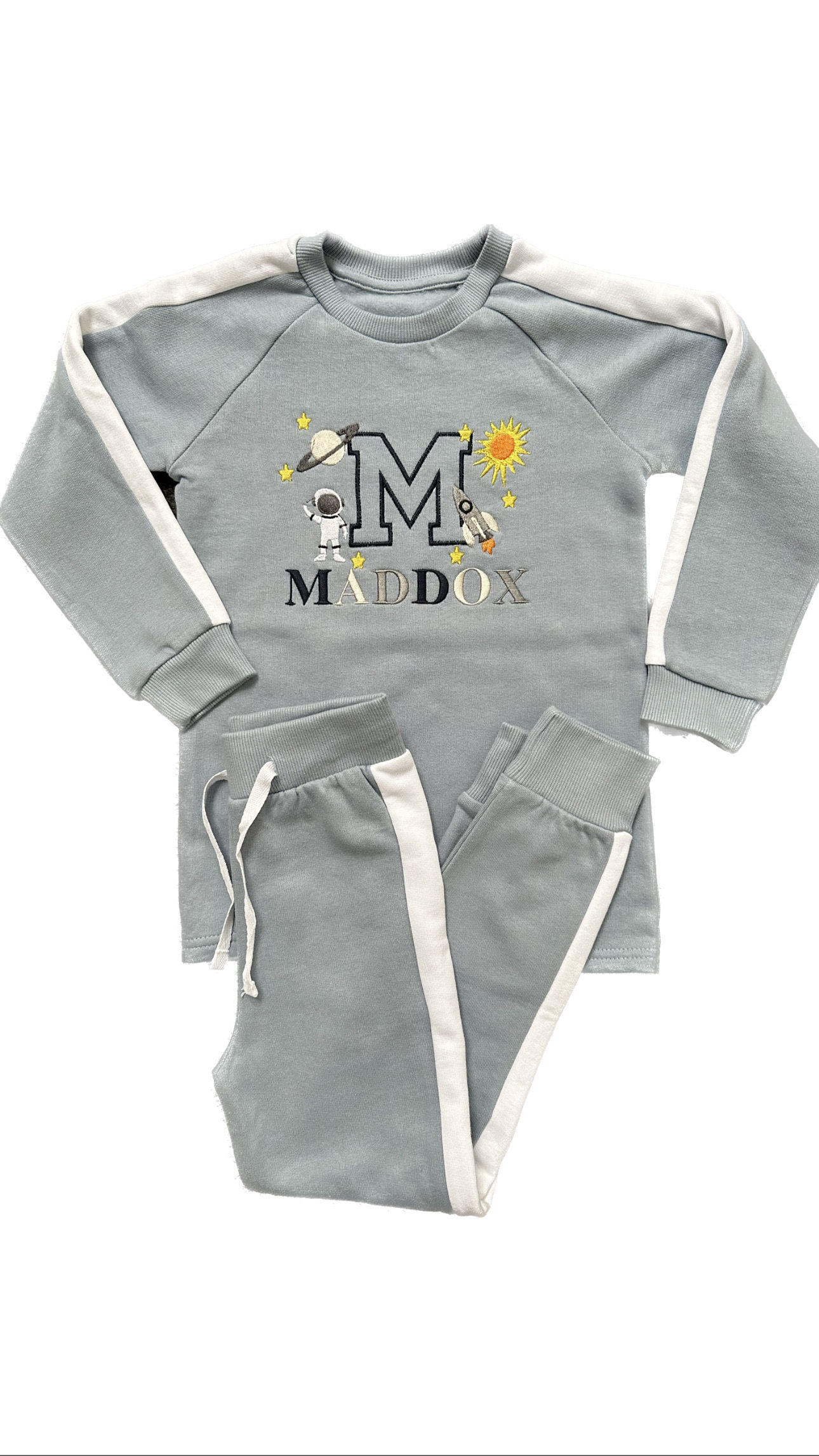Personalised Space initial panel tracksuit