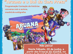 O livro "Aruana e o Boi da Cara Preta" em São Caetano de Odivelas