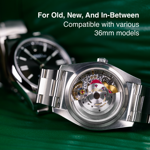 Slim Sapphire Caseback For 36 Rolex Oyster Perpetual, Explorer I