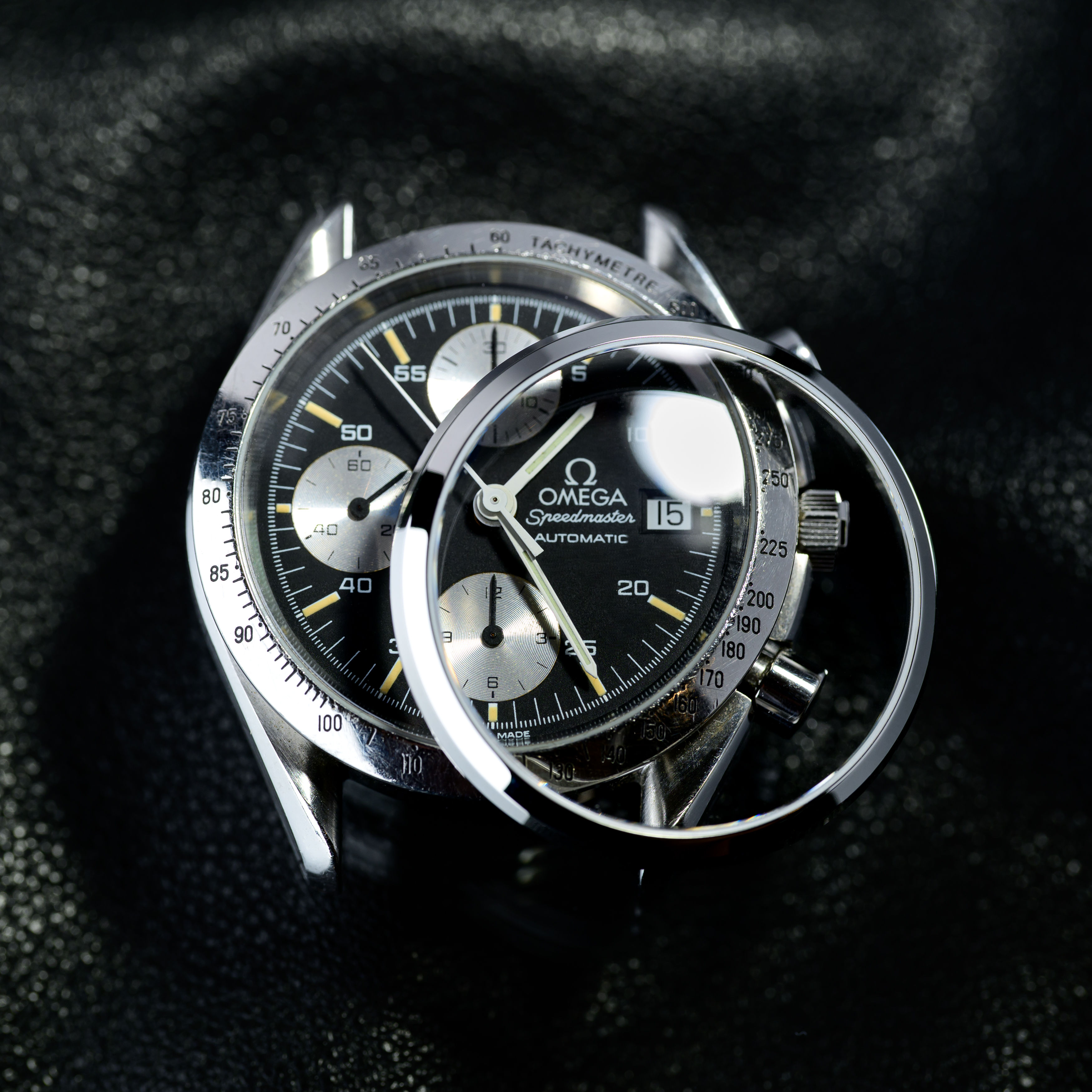 Sapphire Caseback for Speedmaster Reduced and Automatic Date
