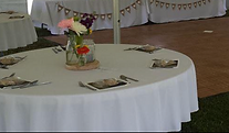 an example of how past customers have decorated their venues.