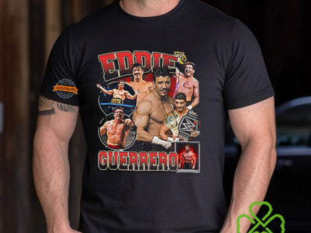 Eddie Guerrero Ultimate Collage Black T shirt
