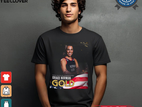 Paris Paralympics 2024 Poster Para Triathlon Women’s PTS5 Grace Norman Gold Medal t shirt