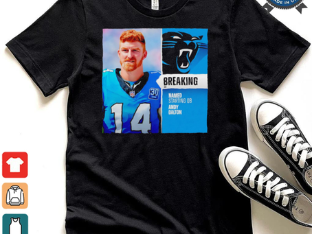 Names starting QB Andy Dalton shirt