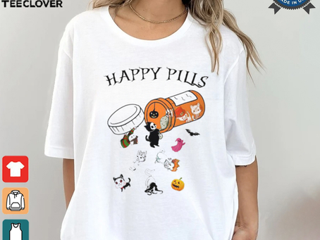 Happy Pills Halloween T Shirt