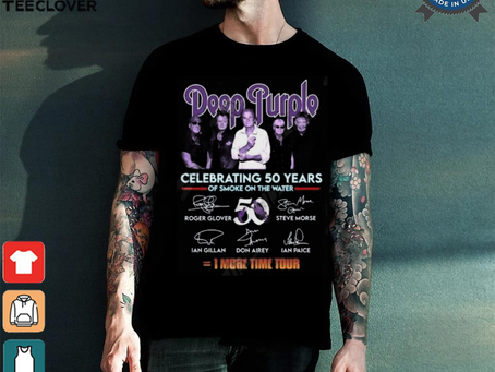 Deep Purple Celebrating 50 Years Of Smoke On The Water One More Time Tour T Shirt