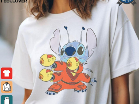 Disney Lilo & Stitch Gun Pose T Shirt