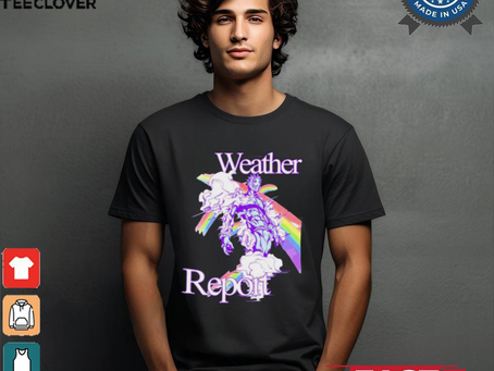 Hoshipieces Weather Report Jojos Painting t shirt