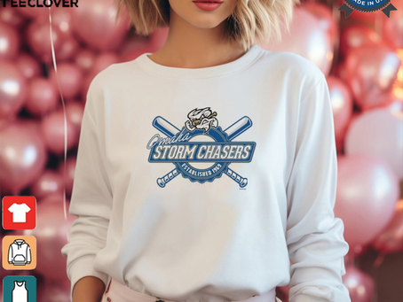 Official Omaha Storm Chasers Bimm Ridder White Fleck Earlville Established 1969 T shirt