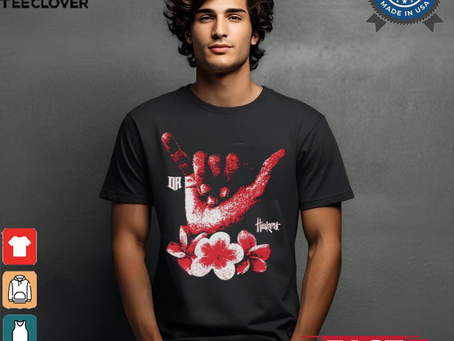 The Shaka Dylan Raiola Nebraska Cornhuskers Hand Graphic t shirt