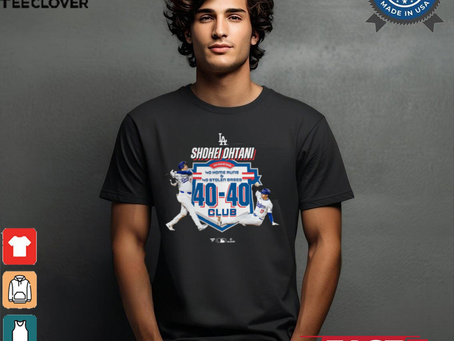Men’s Shohei Ohtani Black Los Angeles Dodgers 40 40 Club T Shirt