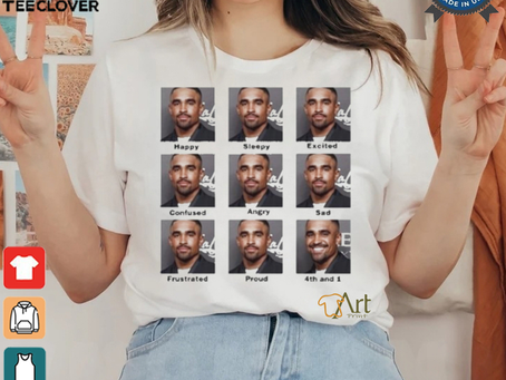 Official Jalen Hurts Faces 4Th And 1 Shirt