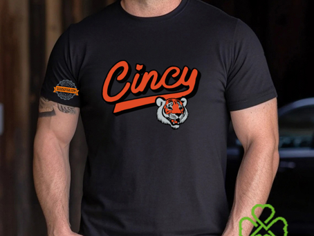 Cincy Football Tiger Script Shirt
