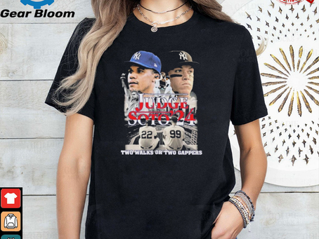 Official New York Yankees Judge – Soto ’24 Two Walks Or Two Gappers Player T Shirt