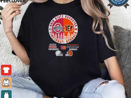 Ohio state buckeyes saturdays on cincinnatI bengals sundays T shirt