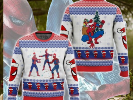 The Three Spider Man Ugly Sweater