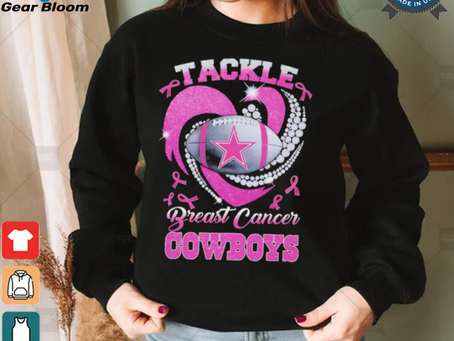 Tackle Breast Cancer Dallas Cowboys diamond heart shirt