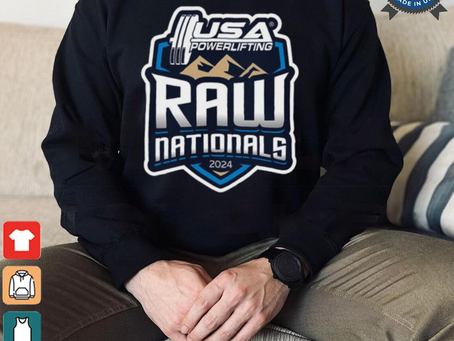 Design 2024 USA Powerlifting Raw Nationals logo shirt