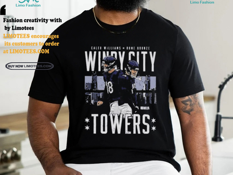 Caleb Williams and Rome Odunze Chicago Bears Windy City Towers shirt