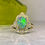 Thumbnail: Moroccan Trellis Design Black Opal Ring
