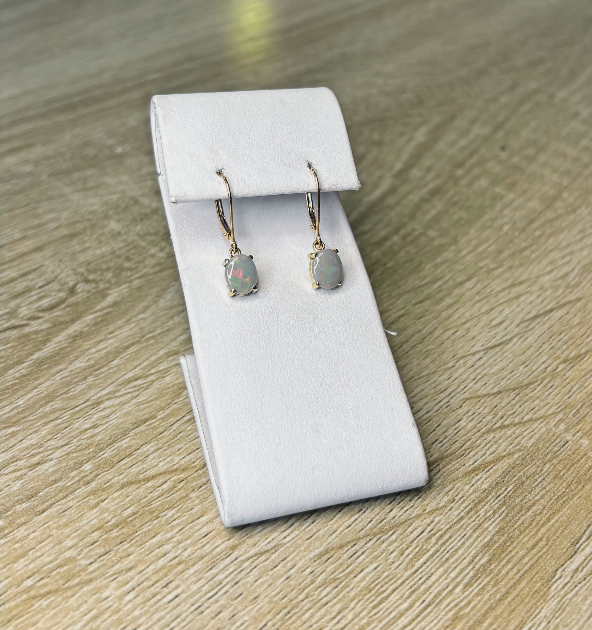 Crystal Opal Dangle Earrings