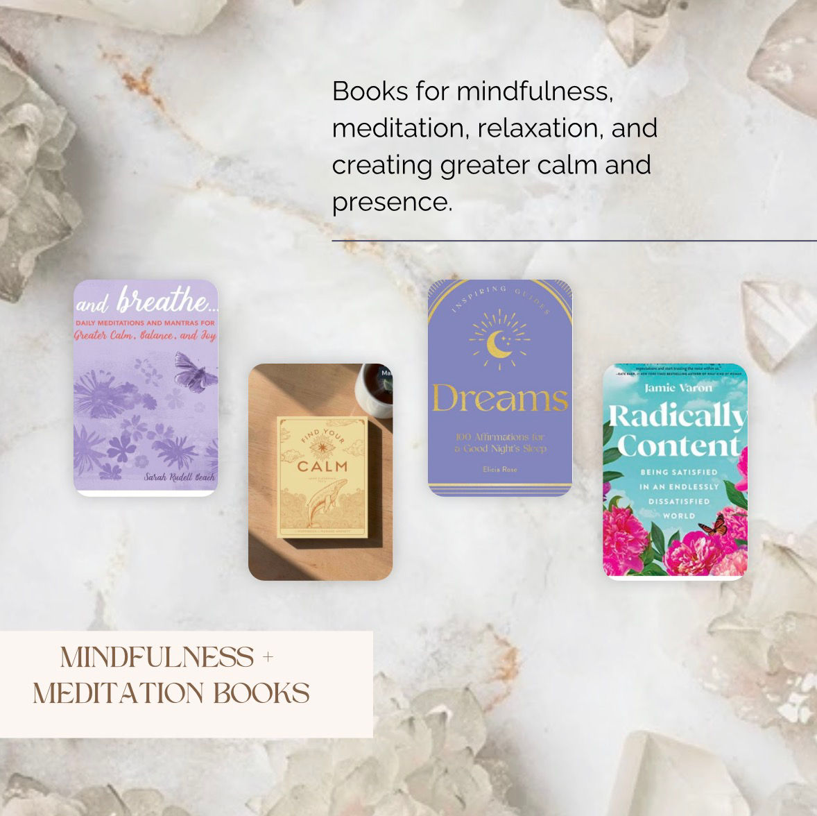 Mindfulness + Meditation Books