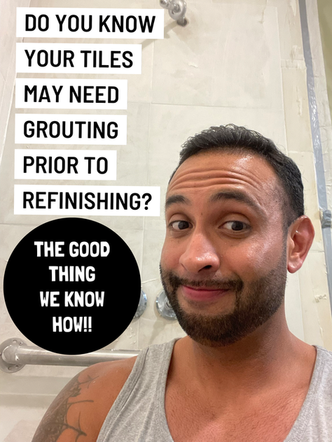 🧼 Why Grout Line Inspection, Cleaning and Re-grouting Is Essential Before Tile Refinishing