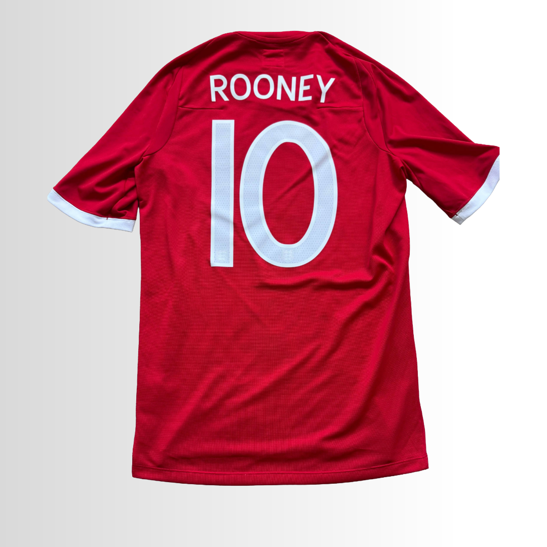 Rooney 10 England 2010 Small Away Shirt - Used