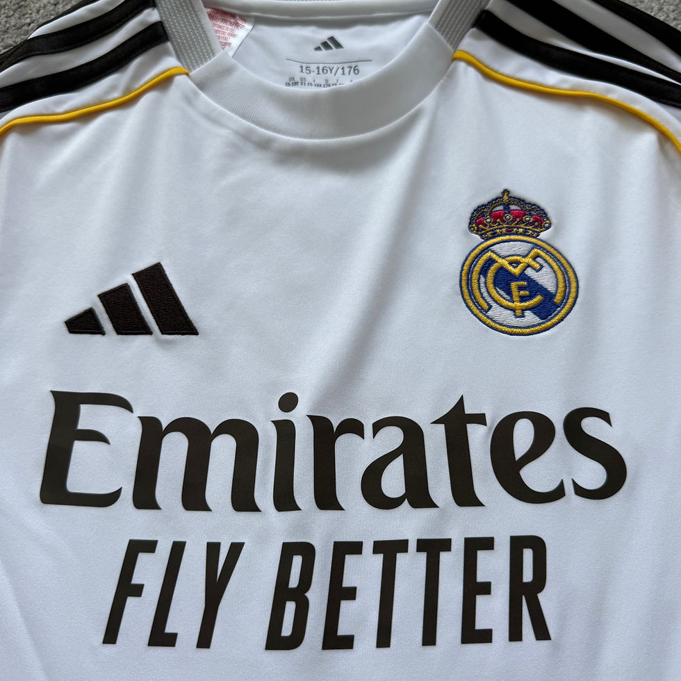 Thumbnail: Real Madrid Home 2025/26 XL Boys - New Factory Reject