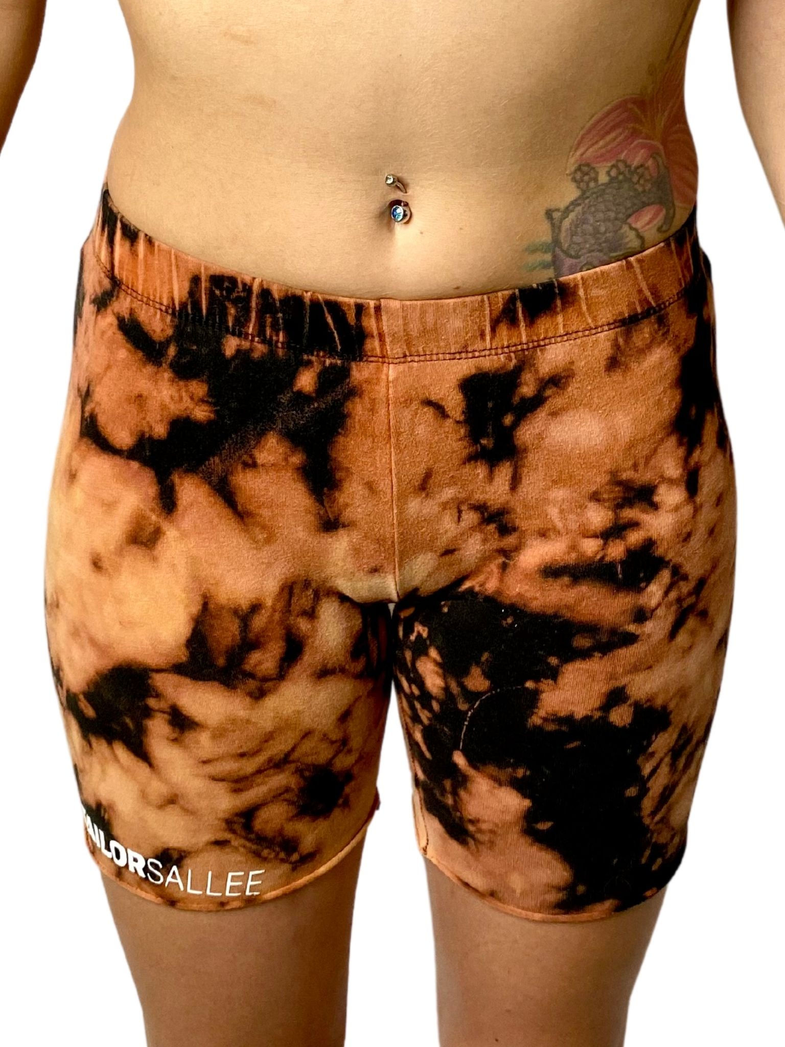Women's Reverse Tie-Dye Biker Shorts