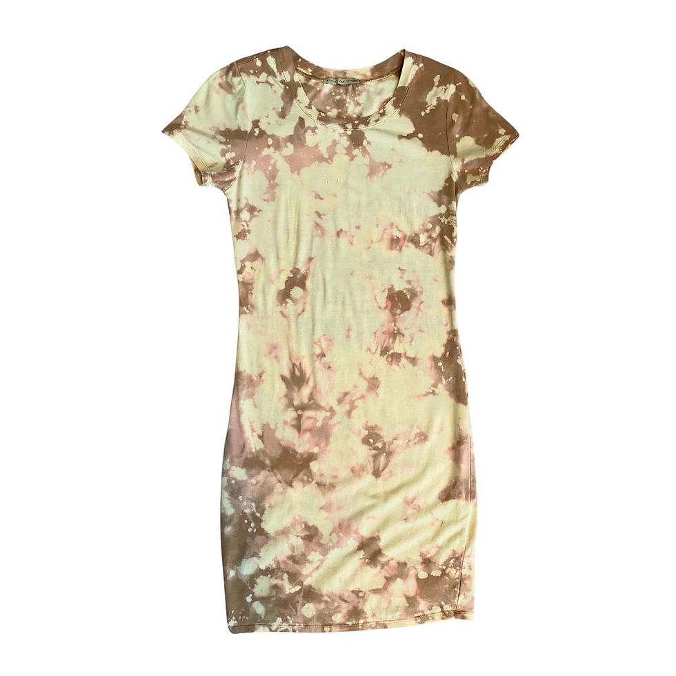Thumbnail: Hand Tie-Dyed Bodycon Mini Dress (XS)