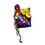 Thumbnail: Lettuce Trim Ruffle Abstract Floral Tank Top